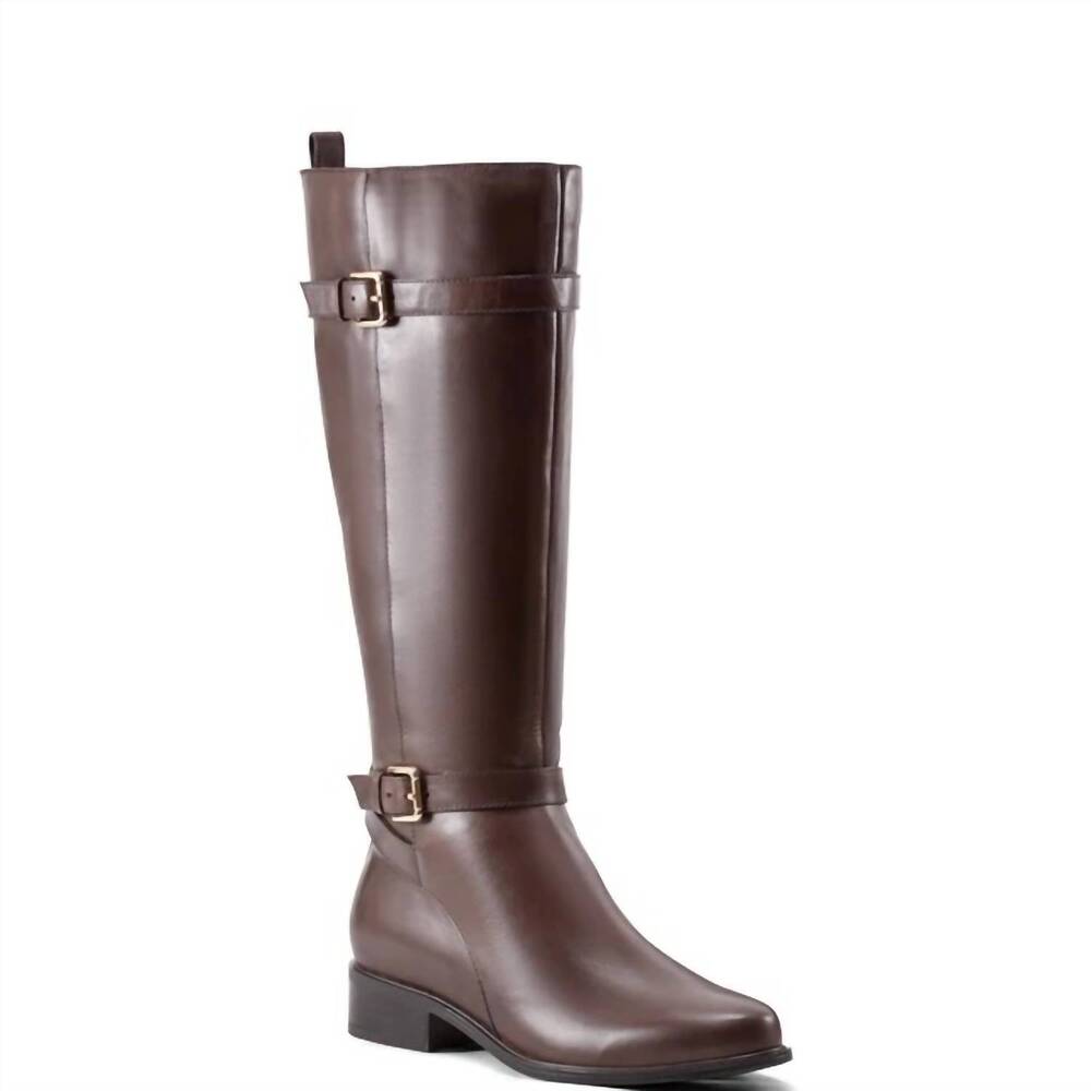 NEW ROCKPORT women's harper riding boot in brown